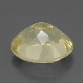 Quartz jaune naturelle coupe ovale, 3,40 ct, VVS
