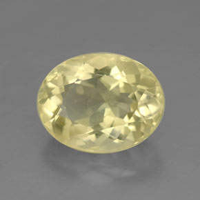 Quartz jaune naturelle coupe ovale, 4,25 ct, VVS-VS