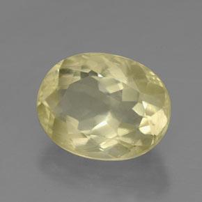 Quartz jaune naturelle coupe ovale, 3,68 ct, VVS-VS