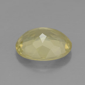 Quartz jaune naturelle coupe ovale, 3,09 ct, VVS-VS