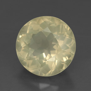 Quartz jaune naturelle coupe roude, 4,38 ct, VVS-VS