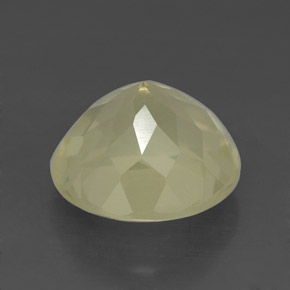 Quartz jaune naturelle coupe roude, 4,38 ct, VVS-VS