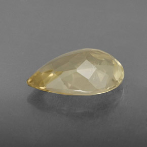 Quartz jaune naturelle en forme de poire, 2,62 ct, VVS-VS
