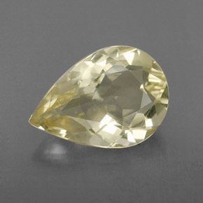 Quartz Citron naturelle En forme de poire, 2.46 ct, VS