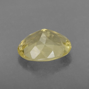 Quartz jaune naturelle coupe ovale, 3,12 ct, VVS