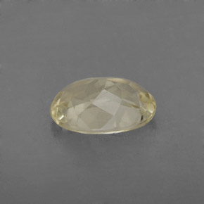 Quartz jaune naturelle coupe ovale, 1,69 ct, VVS