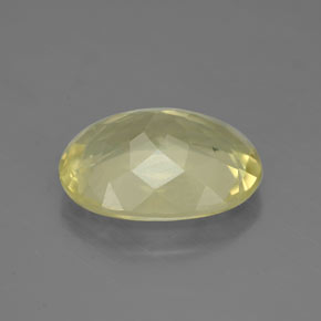 Quartz jaune naturelle coupe ovale, 5,04 ct, VS-SI