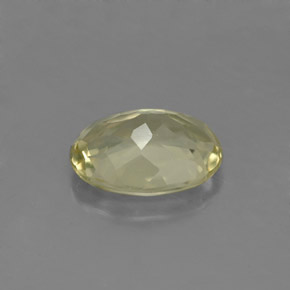 Quartz jaune naturelle coupe ovale, 1,45 ct, VVS-VS