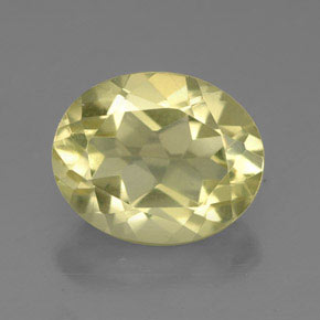 Quartz jaune naturelle coupe ovale, 3,43 ct, VVS-VS