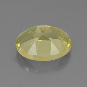 Quartz jaune naturelle coupe ovale, 3,43 ct, VVS-VS