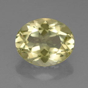 Quartz jaune naturelle coupe ovale, 3,67 ct, VVS