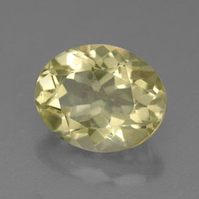 Quartz jaune naturelle coupe ovale, 3,67 ct, VVS