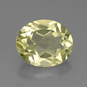 Quartz jaune naturelle coupe ovale, 3,22 ct, VVS-VS