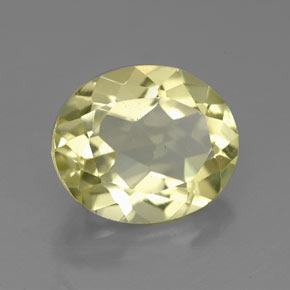 Quartz jaune naturelle coupe ovale, 3,22 ct, VVS-VS