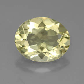 Quartz jaune naturelle coupe ovale, 3,19 ct, VVS-VS