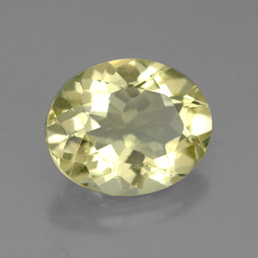 Quartz jaune naturelle coupe ovale, 3,19 ct, VVS-VS