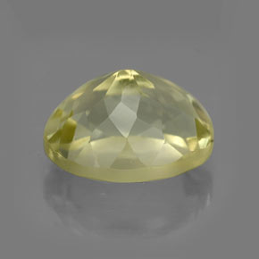 Quartz jaune naturelle coupe ovale, 4,22 ct, VVS