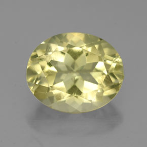 Quartz jaune naturelle coupe ovale, 3,59 ct, VVS-VS