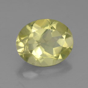 Quartz jaune naturelle coupe ovale, 3,00 ct, VS