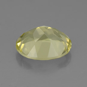 Quartz jaune naturelle coupe ovale, 3,09 ct, VVS