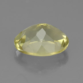 Quartz jaune naturelle coupe ovale, 3,42 ct, VVS