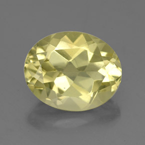 Quartz jaune naturelle coupe ovale, 3,32 ct, VVS