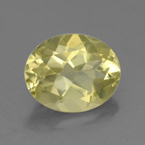 Quartz jaune naturelle coupe ovale, 3,32 ct, VVS