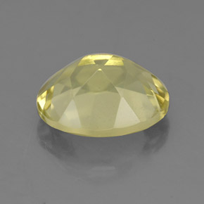 Quartz jaune naturelle coupe ovale, 3,32 ct, VVS