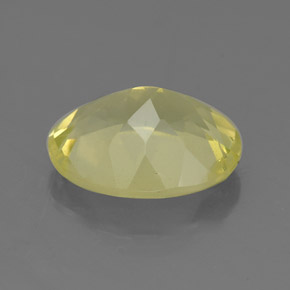 Quartz jaune naturelle coupe ovale, 3,10 ct, VVS-VS