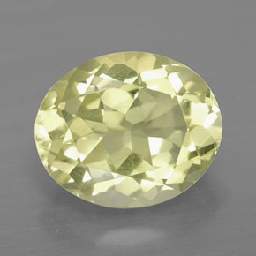 Quartz jaune naturelle coupe ovale, 3,44 ct, VVS-VS