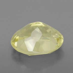 Quartz jaune naturelle coupe ovale, 3,44 ct, VVS-VS