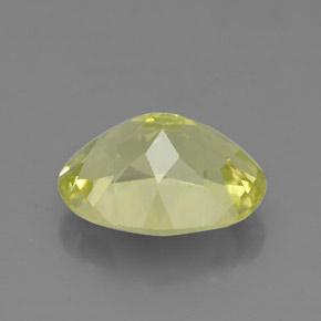 Quartz jaune naturelle coupe ovale, 2,99 ct, VS