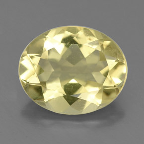 Quartz jaune naturelle coupe ovale, 2,88 ct, VVS-VS