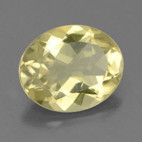 Quartz jaune naturelle coupe ovale, 2,88 ct, VVS-VS