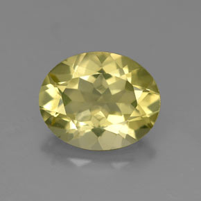 Quartz jaune naturelle coupe ovale, 2,79 ct, VVS-VS