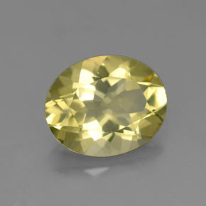 Quartz jaune naturelle coupe ovale, 2,79 ct, VVS-VS