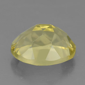 Quartz jaune naturelle coupe ovale, 3,82 ct, VS