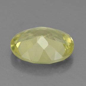 Quartz jaune naturelle coupe ovale, 2,79 ct, VS