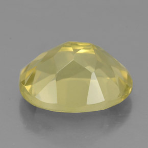Quartz jaune naturelle coupe ovale, 3,62 ct, VS