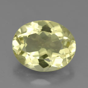 Quartz jaune naturelle coupe ovale, 3,74 ct, VVS-VS