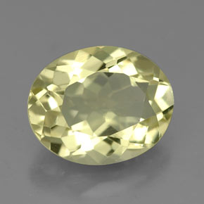 Quartz jaune naturelle coupe ovale, 3,74 ct, VVS-VS