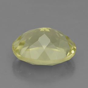Quartz jaune naturelle coupe ovale, 3,74 ct, VVS-VS