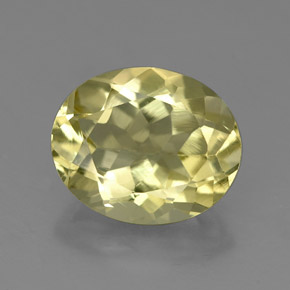 Quartz jaune naturelle coupe ovale, 3,22 ct, VVS-VS