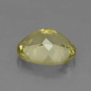 Quartz jaune naturelle coupe ovale, 3,22 ct, VVS-VS