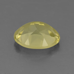 Quartz jaune naturelle coupe ovale, 2,87 ct, VS