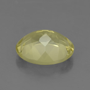 Quartz jaune naturelle coupe ovale, 3,18 ct, VS