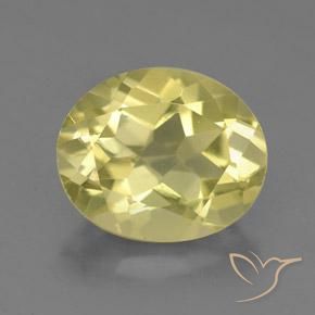 3.49ct Naturel Jaune très pâle Quartz, ovale, VVS-VS