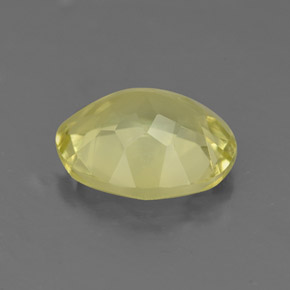 Quartz jaune naturelle coupe ovale, 2,94 ct, VS