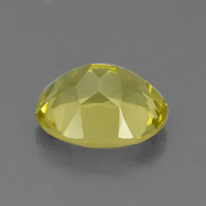 Quartz jaune naturelle coupe ovale, 3,31 ct, VS