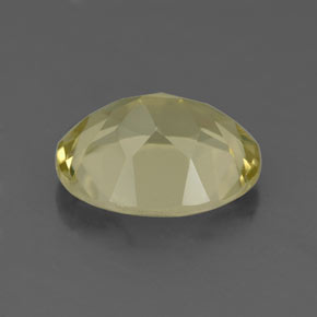 Quartz jaune naturelle coupe ovale, 3,17 ct, VS